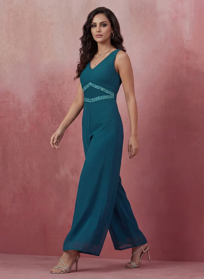 جلو باص جمبسوت احتفالي جورجيت بتفاصيل مطرزة